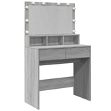 Dressing Table with LED Grey Sonoma 80x41x134.5 cm 848190