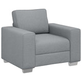 Sofa Set with Cushion 3 pcs Grey 219 x 77 x 82 cm Fabric 3324658
