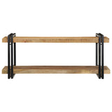 Wall Shelf 110x33x45 cm Solid Rough Wood Mango 4017488