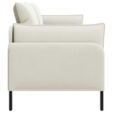 3-Seater Sofa Cream 222 x 81 x 89 cm Velvet 42048650