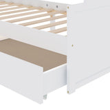 Bed Frame without Mattress White Solid Wood Pine 90x200 cm 322160