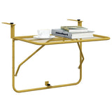 Balcony Table Gold 60x40 cm Steel 340917