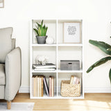 Room Divider Bookcase White 69.5x29x103.5 cm Engineered Wood 858012