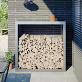 Firewood Rack 100x40x100 cm Galvanised Steel 850973