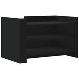 ZNTS Coffee Table Black 80x50x50 cm Engineered Wood 848340