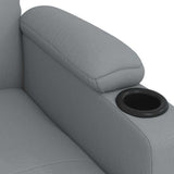 Recliner Chair Light Grey Fabric 352411