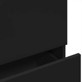 Sink Cabinet Black 78x37x59 cm Engineered Wood 848116