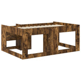 Kids'Bed Frame with Storage Smoked Oak 80 x 160 cm 3422623