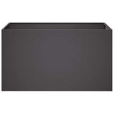Garden Planter Black 100 x 50 x 50 cm Cold-rolled Steel 8005274