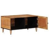 Coffee Table Natural 80 x 50 x 40 cm Solid Mango Wood 4018264