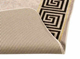Rug Runner MARSA Black 80 x 450 cm Polyester and PVC 42023335