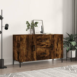 Sideboard Smoked Oak 100x36x60 cm Engineered Wood 828177
