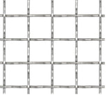 Crimped Garden Wire Fence Stainless Steel 100x85 cm 31x31x3 mm 142291