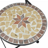 Bistro Chairs Foldable 2 pcs Terracotta and White Ceramic 4003407