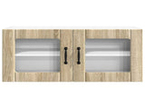 Wall Glass Cabinet PORTO Sonoma Oak 80 x 31 x 40 cm 885297