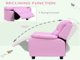 Kids Sofa Armchair Toddler Recliner Children's Chair Lounger Games Chair PU Leather w/ Storage T3398P348593