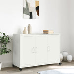 ZNTS Sideboard White 100.5x39x72 cm Steel 846685