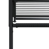 Garden Chairs 4 pcs Black Poly Rattan 4008578
