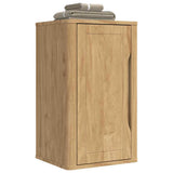 Bathroom Wall Cabinet with Door FLORO Wax Brown 35 x 30 x 60 cm 42011235