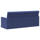 3 Seater Sofa Police Blue 190 x 81 x 82 cm Velvet 42041132