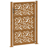Garden Gate 100x150 cm Weathering Steel Leaf Design 4100966
