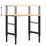 Workbench 80x60x cm Solid Wood Oak 3309694