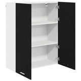 Hanging Cabinet Black Oak 80 x 31 x 100 cm Engineered Wood 884363