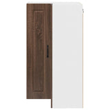 Wall Corner Cabinet PORTO Brown Oak 57 x 57 x 100 cm 885522