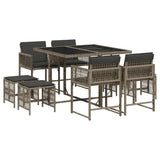 Garden Dining Set Grey, Dark Grey, Black 3211496