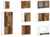 Kitchen Unit Lyon 8 pcs Old Wood Engineered Wood 3445840