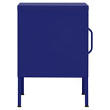 Nightstands 2 pcs Navy Blue 35x35x51 cm Steel 3095206