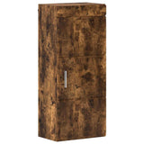 Bathroom Wall Cabinet TULUM Smoked Oak 37 x 24.5 x 86 cm 880336