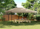 Party Tent Folding Taupe 279 x 410 x 315 cm Oxford Fabric 42023579