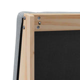 Upholstered Headboard Light Grey 100 cm Solid Pine Wood 879299