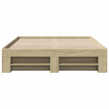 Bed Frame without Mattress Sonoma Oak 120x200 cm Engineered Wood 3295480
