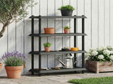 Shelving Unit 4-Tier 100 x 40 x 136.5 cm PP Anthracite 8011748