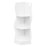 Corner Shelf High Gloss White 34 x 33 x 102 cm Engineered Wood 899940