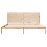 Extra Long Bed Frame without Mattress 200x220 cm Solid Wood 3309319