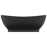 Luxury Basin Overflow Oval Matt Black 58.5x39 cm Ceramic 146942