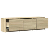 TV Cabinet with LED Sonoma Oak 140 x 34 x 40 cm Engineered Wood 3418712