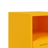 Bedside Cabinets 2 pcs Mustard Yellow 36x39x60.5 cm Steel 846561