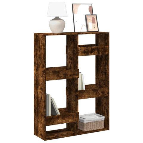 Bookcase Smoked Oak100x33x135 cm Engineered Wood 3309388