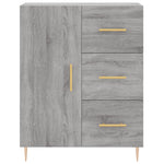 Highboard Grey Sonoma 69.5x34x180 cm Engineered Wood 3189435