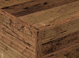 End Table 2 pcs Old Wood 40 x 40 x 56 cm Engineered Wood 890957