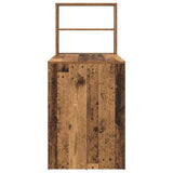 Desk with Shelf Old Wood 113 x 54 x 120 cm Engineered Wood 869280