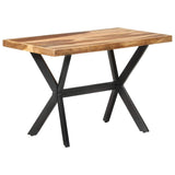 321545 Dining Table 120x60x75 cm Solid Wood with Honey Finish