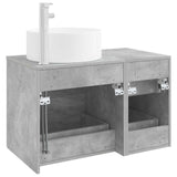 Bathroom Furniture Set 2 pcs Concrete Grey Engineered Wood 3404011