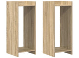 Plant Stand 2 pcs Sonoma Oak 30 x 30 x 100 cm Engineered Wood 899567