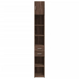 Slim Storage Cabinet Brown Oak 30x42.5x225 cm Engineered Wood 3281272