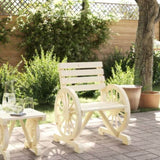 Garden Chair Natural wood Solid Fir Wood 58x58x78.5 cm Durable 365099